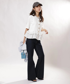 JUSGLITTY(ジャスグリッティー) |ペプラムカーデ