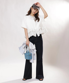 JUSGLITTY(ジャスグリッティー) |ペプラムカーデ