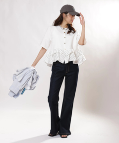 JUSGLITTY(ジャスグリッティー) |ペプラムカーデ