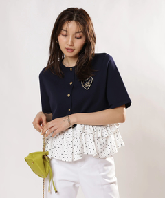 JUSGLITTY(ジャスグリッティー) |ペプラムカーデ