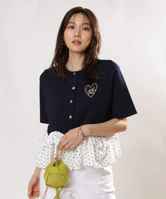 JUSGLITTY(ジャスグリッティー) |ペプラムカーデ