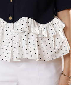 JUSGLITTY(ジャスグリッティー) |ペプラムカーデ