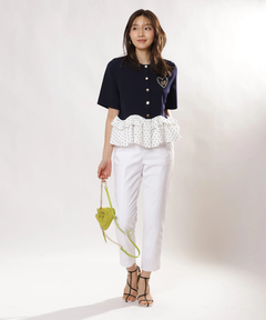 JUSGLITTY(ジャスグリッティー) |ペプラムカーデ