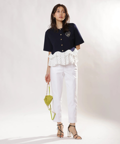 JUSGLITTY(ジャスグリッティー) |ペプラムカーデ