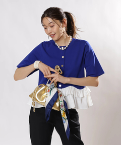 JUSGLITTY(ジャスグリッティー) |ペプラムカーデ