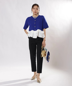 JUSGLITTY(ジャスグリッティー) |ペプラムカーデ