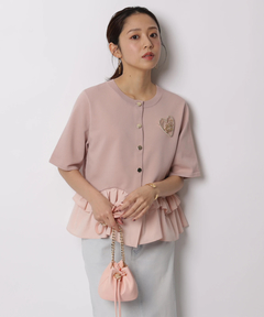 JUSGLITTY(ジャスグリッティー) |ペプラムカーデ