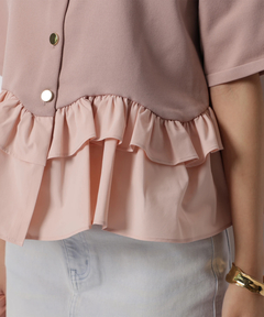 JUSGLITTY(ジャスグリッティー) |ペプラムカーデ