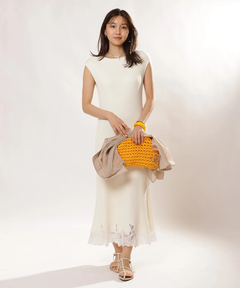 JUSGLITTY(ジャスグリッティー) |レースヘムニットワンピース