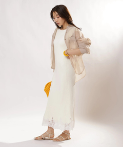 JUSGLITTY(ジャスグリッティー) |レースヘムニットワンピース