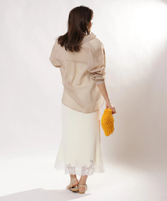 JUSGLITTY(ジャスグリッティー) |レースヘムニットワンピース