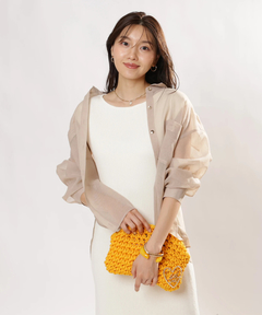 JUSGLITTY(ジャスグリッティー) |レースヘムニットワンピース