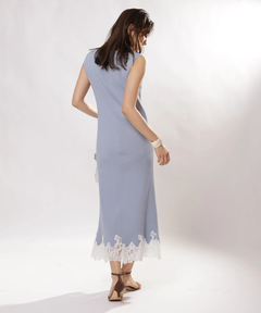 JUSGLITTY(ジャスグリッティー) |レースヘムニットワンピース