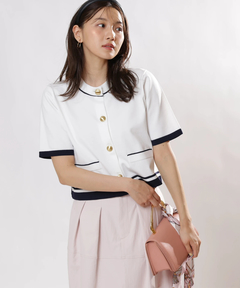 JUSGLITTY(ジャスグリッティー) |ラインジャケットライクカーデ