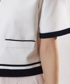 JUSGLITTY(ジャスグリッティー) |ラインジャケットライクカーデ