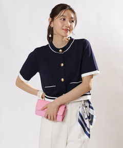 JUSGLITTY(ジャスグリッティー) |ラインジャケットライクカーデ