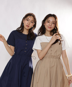 JUSGLITTY(ジャスグリッティー) |レイヤードドッキングワンピース