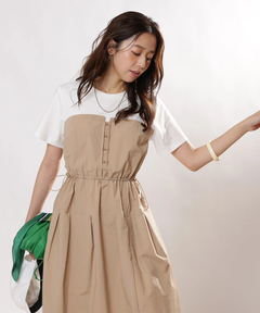 JUSGLITTY(ジャスグリッティー) |レイヤードドッキングワンピース