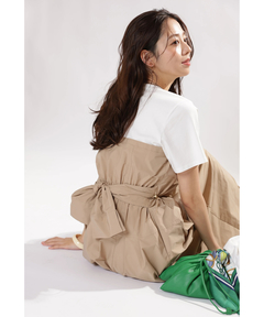 JUSGLITTY(ジャスグリッティー) |レイヤードドッキングワンピース