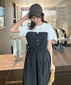 JUSGLITTY(ジャスグリッティー) |レイヤードドッキングワンピース