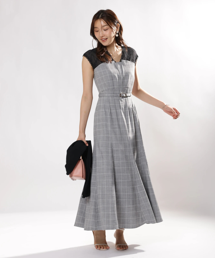 JUSGLITTY(ジャスグリッティー) |レースレイヤードワンピース