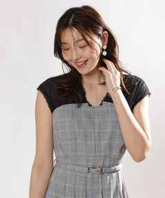 JUSGLITTY(ジャスグリッティー) |レースレイヤードワンピース