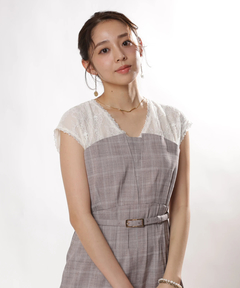 JUSGLITTY(ジャスグリッティー) |レースレイヤードワンピース