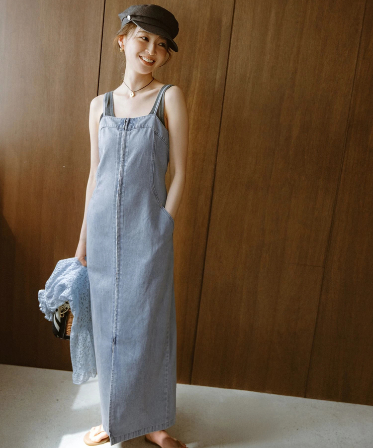 JUSGLITTY(ジャスグリッティー) |デニムキャミジャンスカ