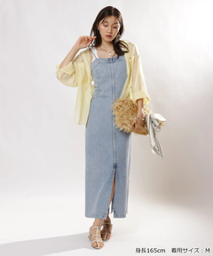 JUSGLITTY(ジャスグリッティー) |デニムキャミジャンスカ