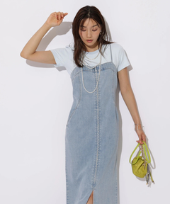 JUSGLITTY(ジャスグリッティー) |デニムキャミジャンスカ