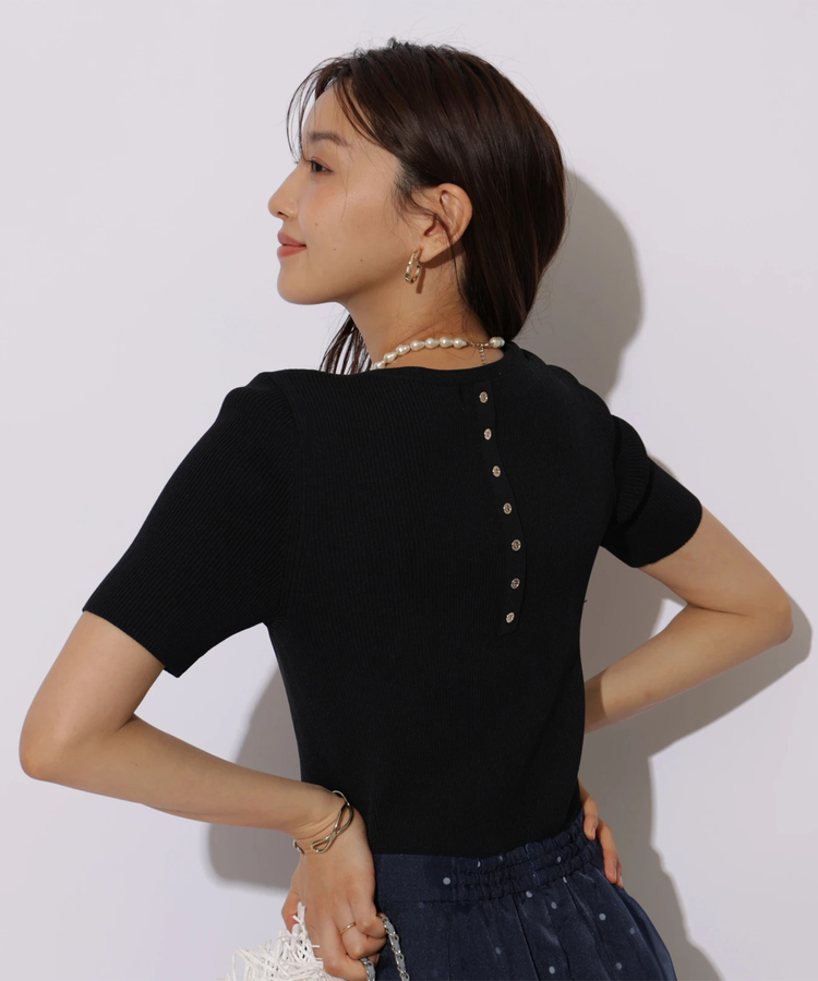 新品。今期。JUSGLITTY リブカットソー クルーリブニット | ニット | JUSGLITTY（ジャスグリッティー