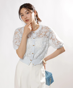 JUSGLITTY(ジャスグリッティー) |レースブーケカーディガン