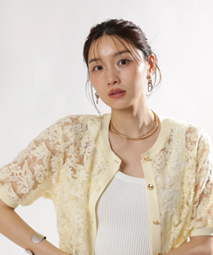 JUSGLITTY(ジャスグリッティー) |レースブーケカーディガン