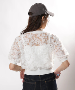 JUSGLITTY(ジャスグリッティー) |レースブーケカーディガン