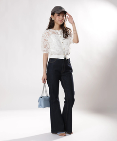 JUSGLITTY(ジャスグリッティー) |レースブーケカーディガン