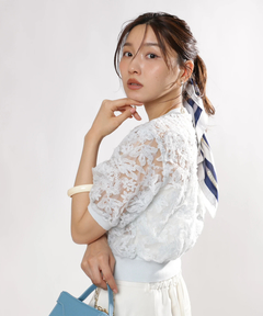 JUSGLITTY(ジャスグリッティー) |レースブーケカーディガン