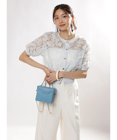 JUSGLITTY(ジャスグリッティー) |レースブーケカーディガン