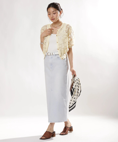 JUSGLITTY(ジャスグリッティー) |レースブーケカーディガン