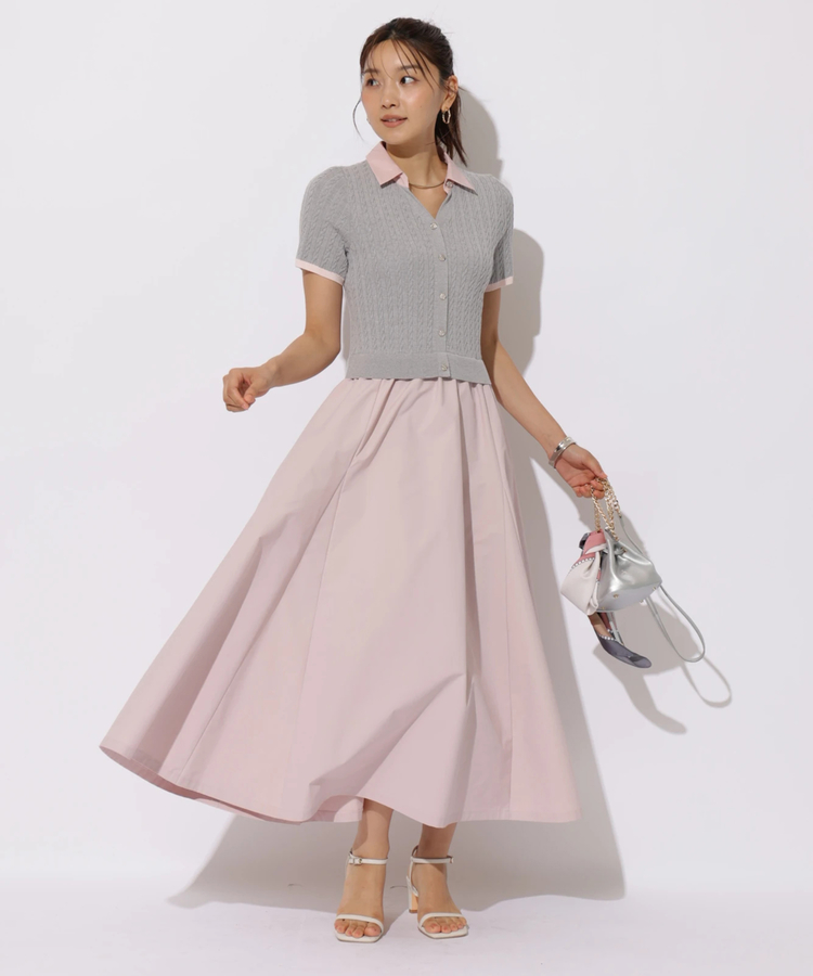 半袖ケーブルドッキングワンピース | ワンピース | JUSGLITTY（ジャス