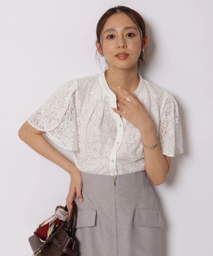 チューリップスリーブパールブラウス | シャツ・ブラウス | JUSGLITTY