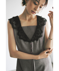 JUSGLITTY(ジャスグリッティー) |2WAYレース衿ワンピース
