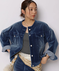 JUSGLITTY - アルページュストーリー　新品⭐︎ニットジャケット メルティノーカラーGジャン | ジャケット | JUSGLITTY（ジャス