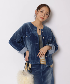 JUSGLITTY - 新品ジャスグリッティー  ウォッシャブルジャケット  ネイビー  マイストラーダ アウター 青 商品一覧（レディース） │【公式通販】Arpege story