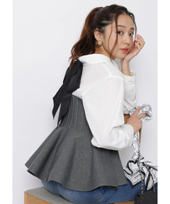 店舗限定》シャツレイヤードライクニット | ニット | JUSGLITTY