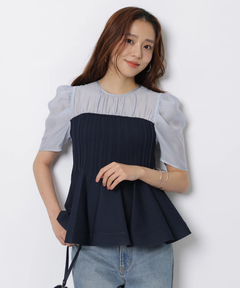 ジャスグリッティー 新品未使用 レースヘムTシャツニット アップル