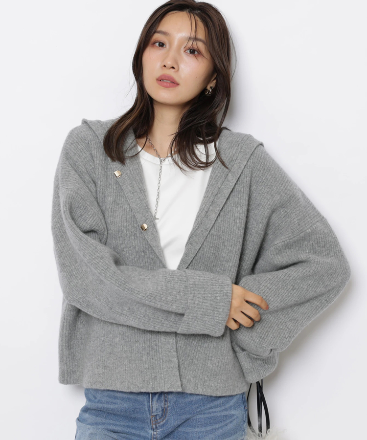 ウールスフレパーカー | ニット | JUSGLITTY（ジャスグリッティー