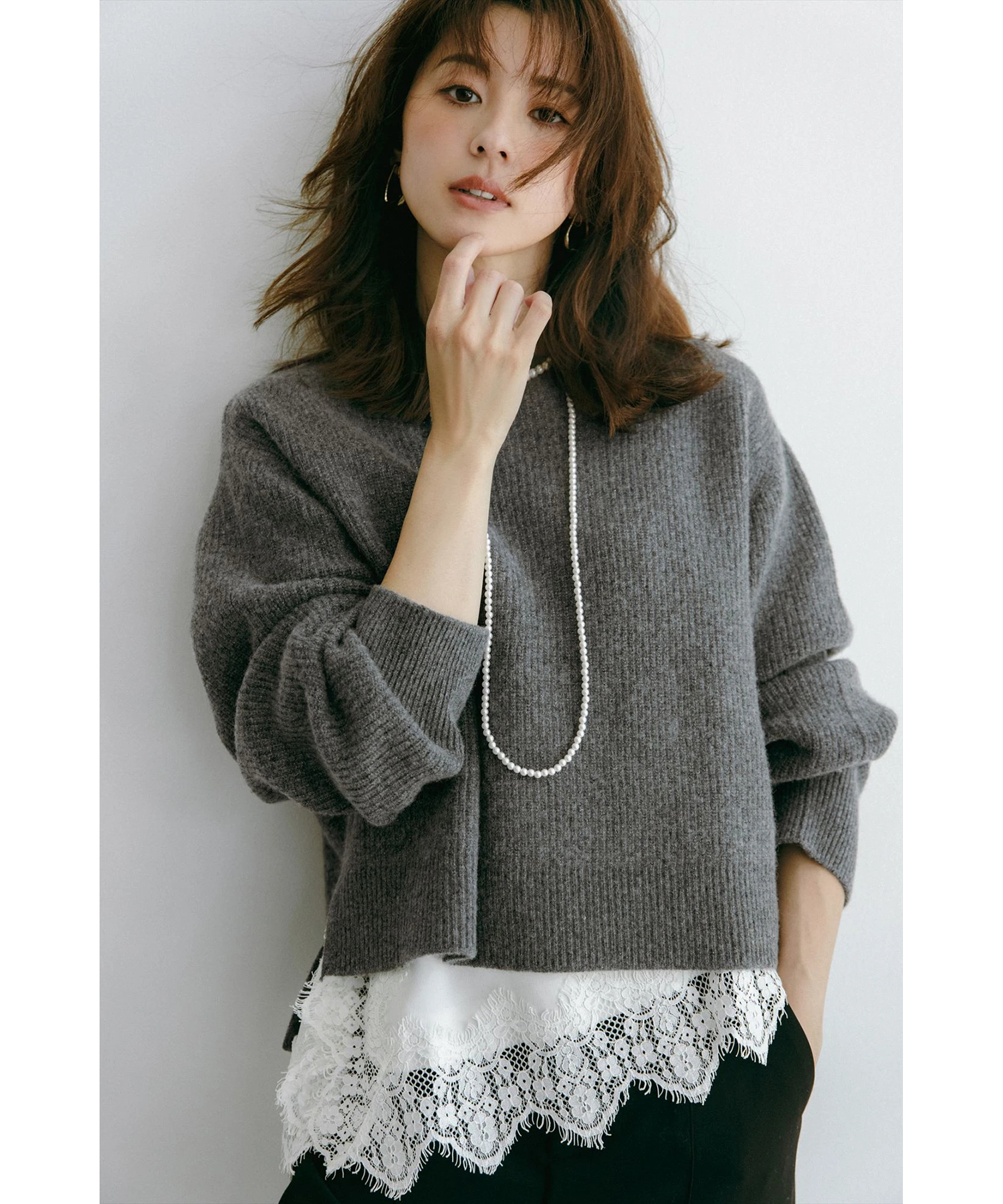 【JUSGLITTY】レースヘムサテンキャミ レースヘムサテンキャミ | キャミソール・ベアトップ・タンクトップ