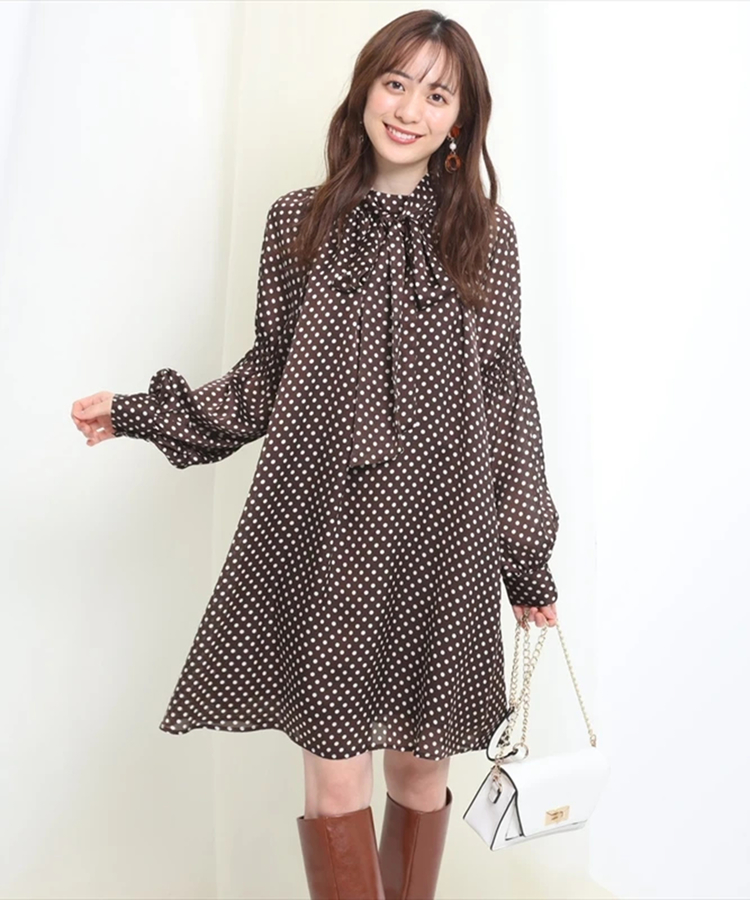 ドットパフチュニックワンピース ワンピース Rirandture リランドチュール 公式通販 Arpege Story アルページュストーリー