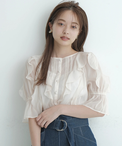 5分袖エアリーフリルブラウス シャツ ブラウス Rirandture リランドチュール 公式通販 Arpege Story アルページュストーリー