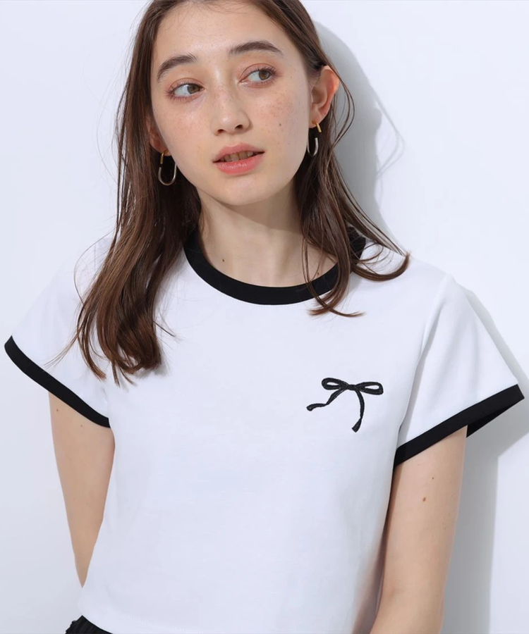 リボン刺繍Tシャツ | Tシャツ・カットソー | Rirandture（リランド  